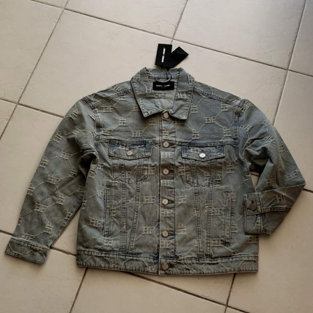 Homme + Femme Monogram Denim Jacket NWT